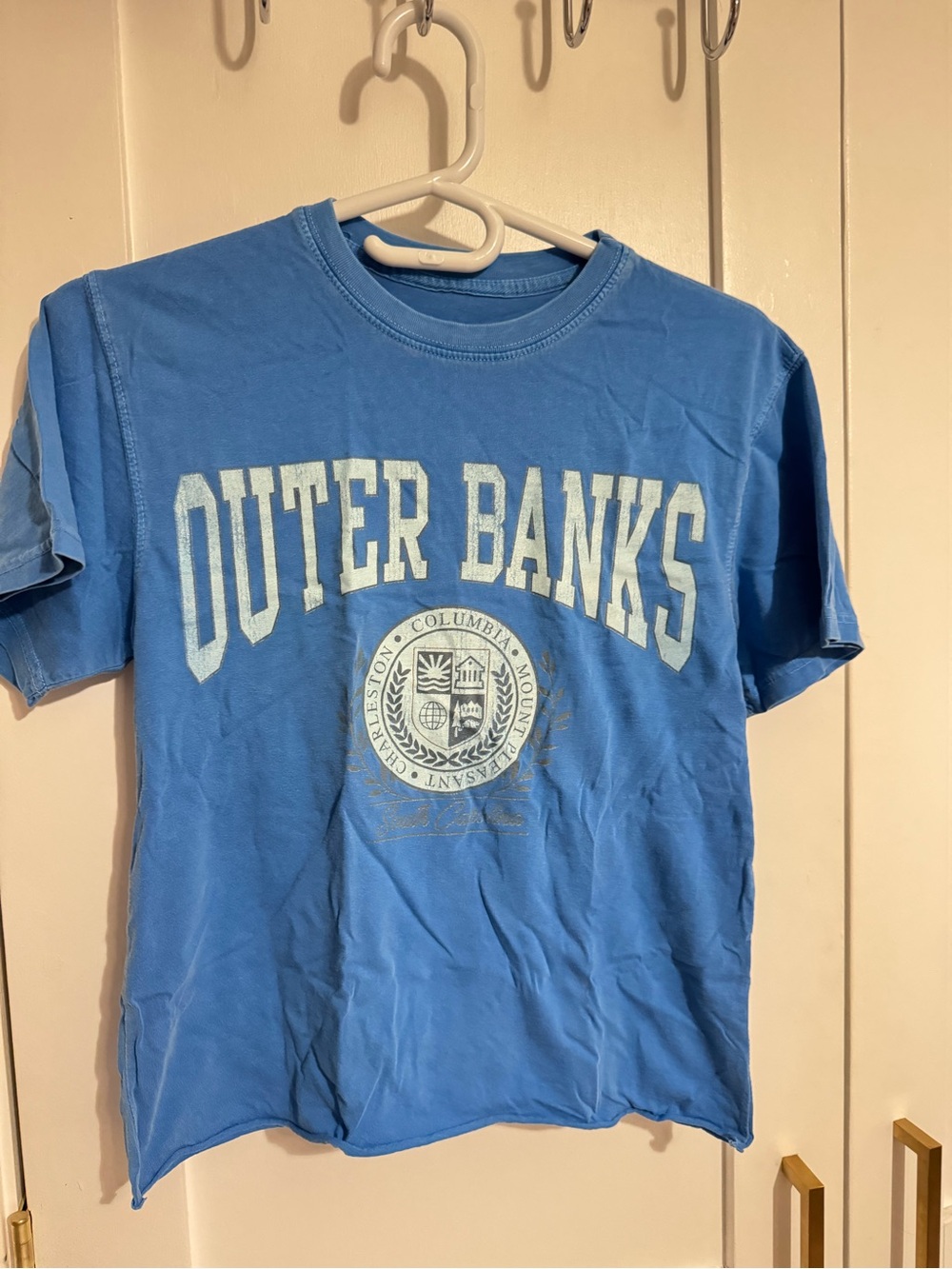 Outer Banks Light Blue Graphic Short Sleeve Tee